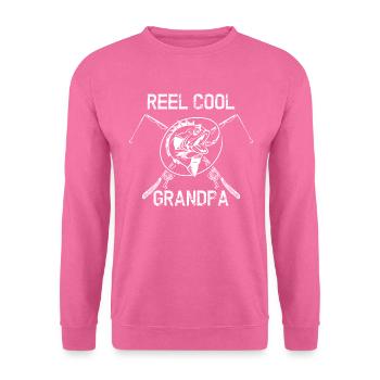 Reel Cool Grandpa - Sweat-shirt Unisexe - rose - Devant