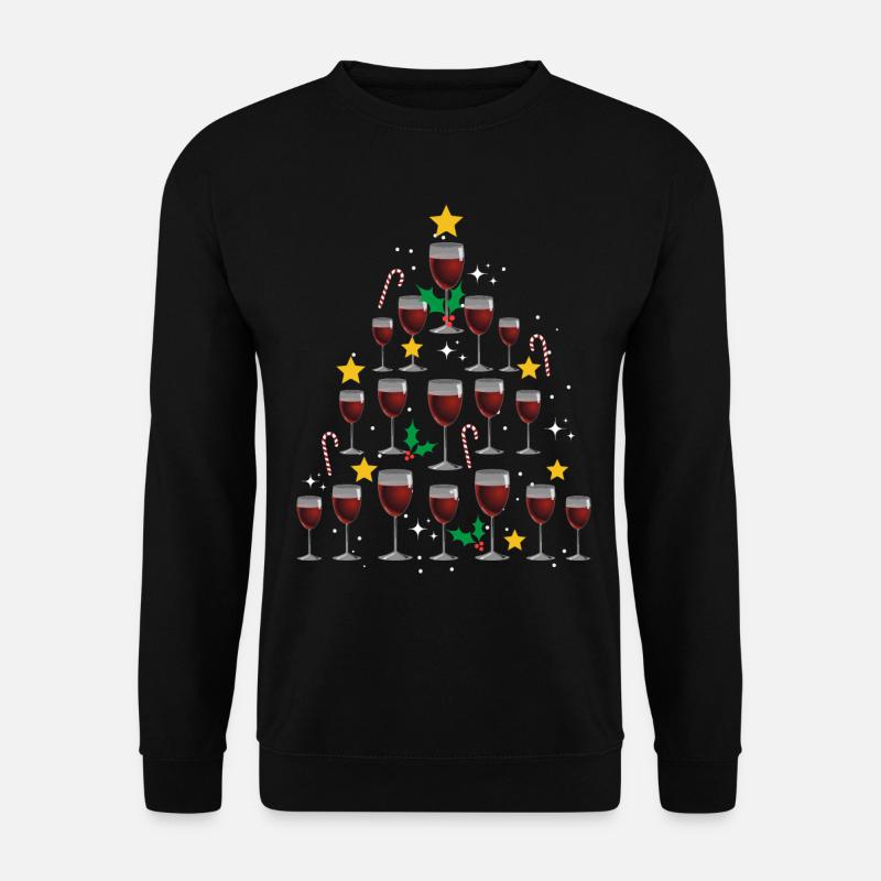 Wein Weihnachten. Weihnachtsgeschenk - Unisex Pullover - Schwarz