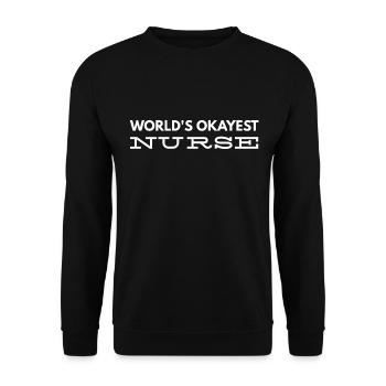 L’infirmière la plus acceptable du monde - Sweat-shirt Unisexe - noir - Devant - Alina (178cm) & Michal (187cm)