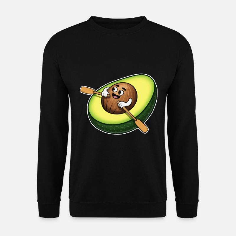 Rowing Avocado - Unisex Sweatshirt - black