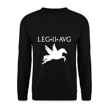 LEGIO II AUGUSTA ROME ROMA SOLDIER SPQR - Unisex Sweatshirt - black - Front - Alina (178cm) & Michal (187cm)
