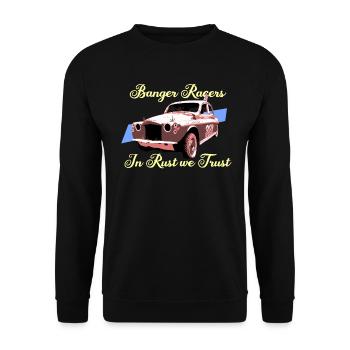 Banger Racers - In Rust We Trust - Unisex Sweatshirt - black - Front - Alina (178cm) & Michal (187cm)