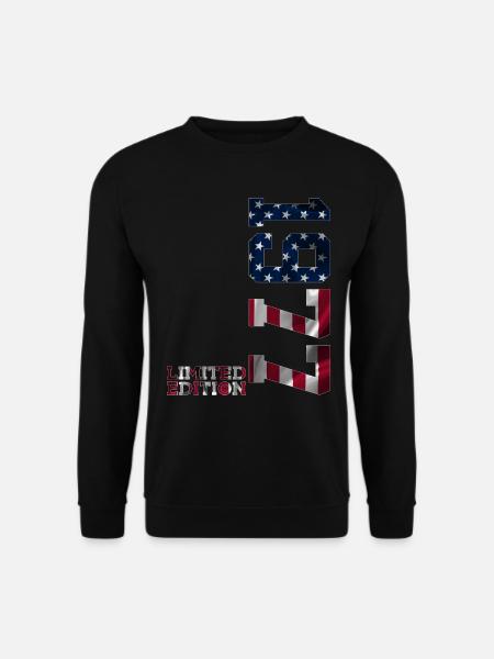 LIMITED EDITION 1977 USA 49. GEBURTSTAG - Unisex Pullover - Schwarz