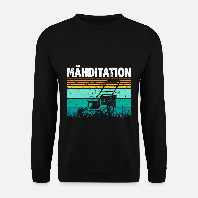 Gärtner Rasenmäher Garten - Unisex Pullover - Schwarz