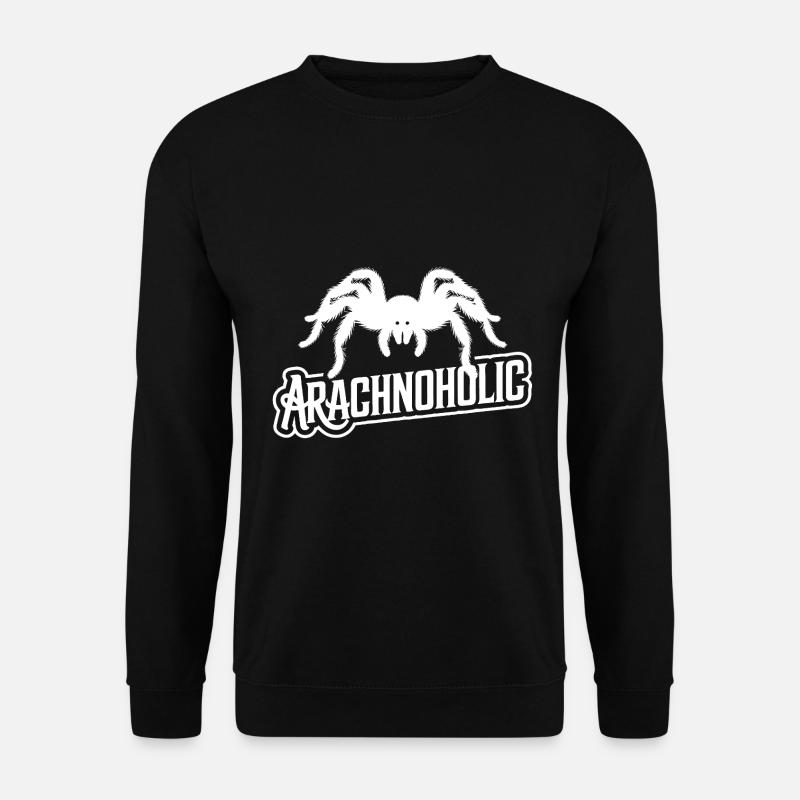 Arachnoholic große haarige Spinne Silhouette - Unisex Pullover - Schwarz