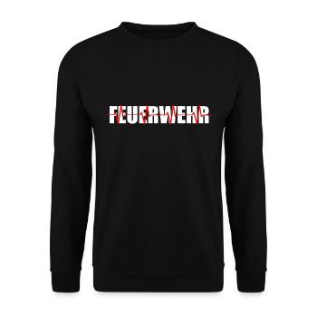 fire Department - Unisex Sweatshirt - black - Front - Alina (178cm) & Michal (187cm)