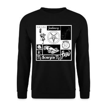 Skorpion - Unisex Pullover - Schwarz - Vorne - Alina (178cm) & Michal (187cm)