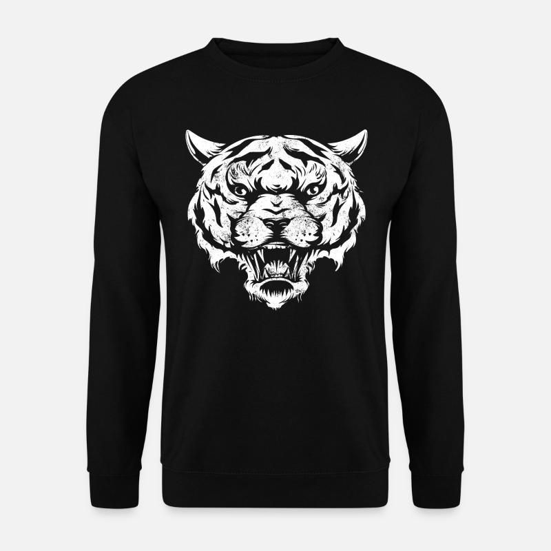 Tiger Head - Unisex Sweatshirt - black