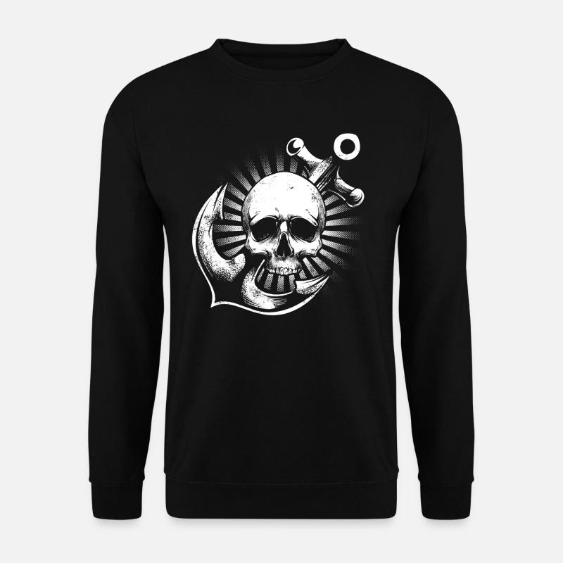 Pirate Anchor - Unisex Sweatshirt - black