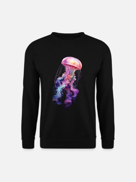Qualle Geschenk - Unisex Pullover - Schwarz