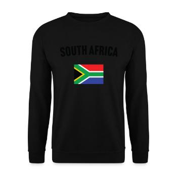 South Africa Flag - Unisex Sweatshirt - black - Front - Alina (178cm) & Michal (187cm)