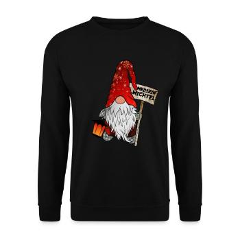 Medicine Gnome - Unisex Sweatshirt - black - Front - Alina (178cm) & Michal (187cm)