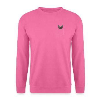 Dog French Bulldog - Unisex Sweatshirt - pink - Front