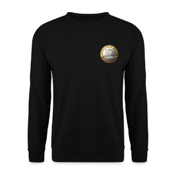 douce france - Sweat-shirt Unisexe - noir - Devant - Alina (178cm) & Michal (187cm)