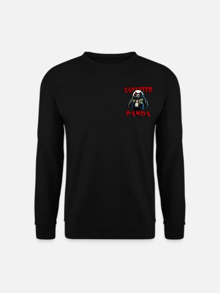 GangsterPanda - Unisex Pullover - Schwarz