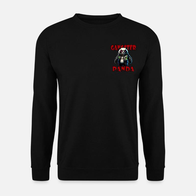 GangsterPanda - Unisex Pullover - Schwarz
