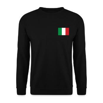 Italy - Unisex Sweatshirt - black - Front - Alina (178cm) & Michal (187cm)