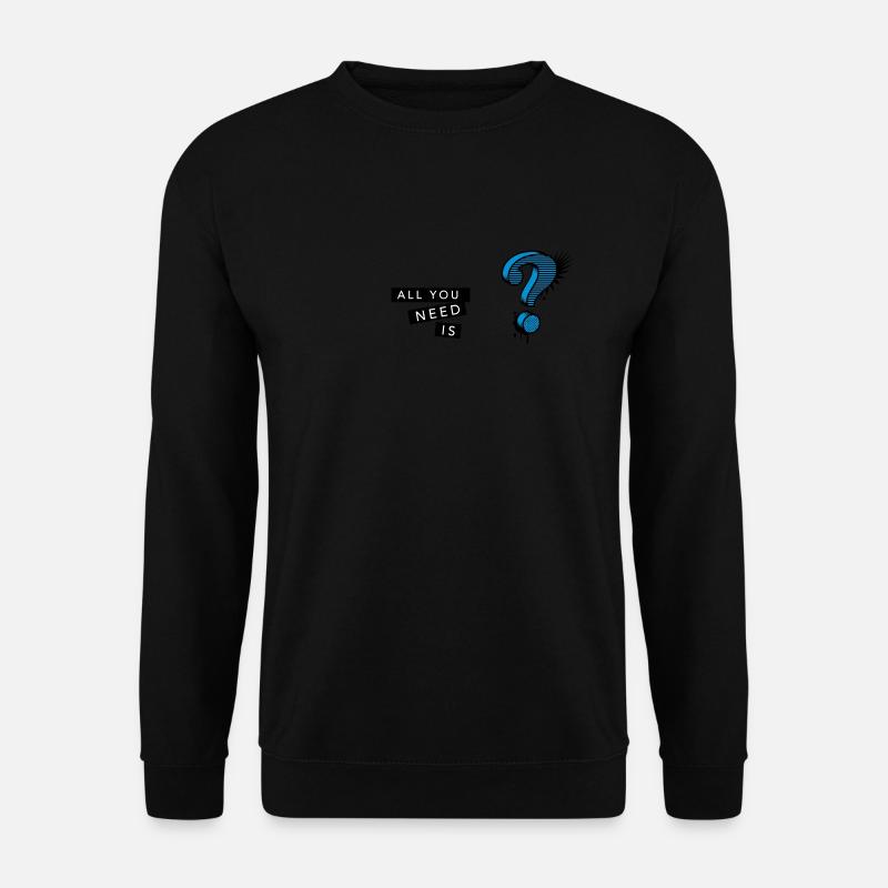 Fragezeichen Graffiti - Unisex Pullover - Schwarz