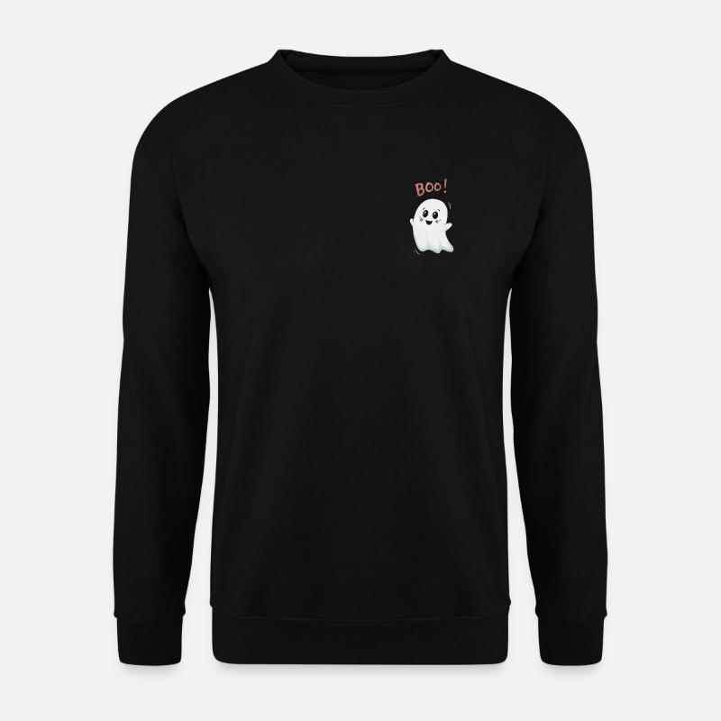 Boo Geist: Niedlicher Ghost - Unisex Pullover - Schwarz