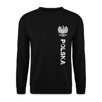 Polska - Sweat-shirt Unisexe - noir - Devant - Alina (178cm) & Michal (187cm)