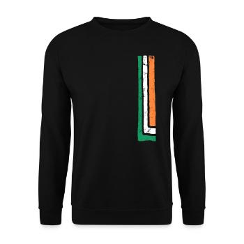Irland - Unisex Pullover - Schwarz - Vorne - Alina (178cm) & Michal (187cm)