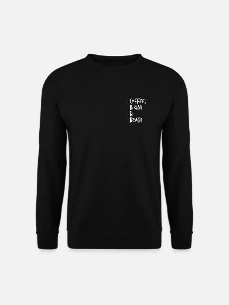 Coffee, Bikini & Beach - Unisex Sweatshirt - black