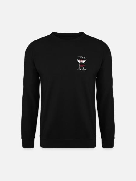 Weingläser- brilliante Ideen - Unisex Pullover - Schwarz