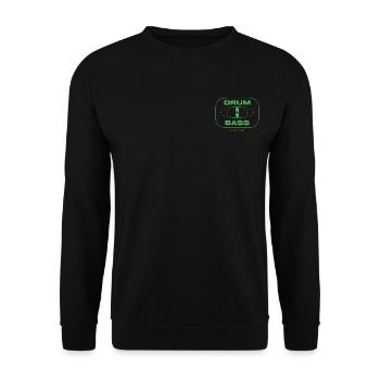 Drum And Bass Cyber DNB - Unisex Sweatshirt - black - Front - Alina (178cm) & Michal (187cm)