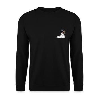 Sneaker - Unisex Sweatshirt - black - Front - Alina (178cm) & Michal (187cm)