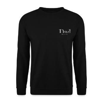 Dad 26 Dad Baby Dad 2026 Father's Day Gift - Unisex Sweatshirt - black - Front - Alina (178cm) & Michal (187cm)