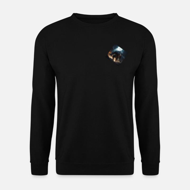 classic Werewolf Monster in a comic style - Unisex Pullover - Schwarz