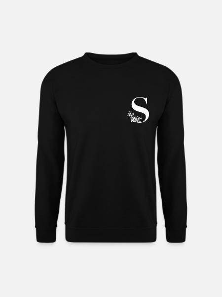 Letter S - Unisex Sweatshirt - black