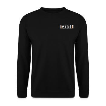 becool - Unisex Sweatshirt - black - Front - Alina (178cm) & Michal (187cm)