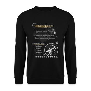 SAGITTARIAN SIGN - Unisex Sweatshirt - black - Front - Alina (178cm) & Michal (187cm)