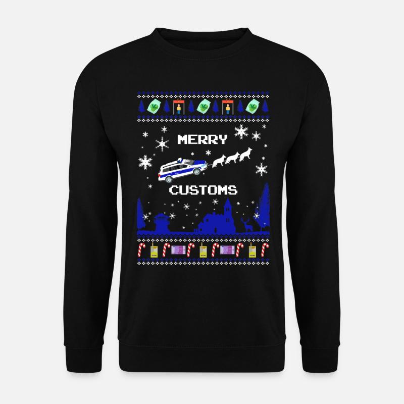 Pouce Xmas bleu - Sweat-shirt Unisexe - noir