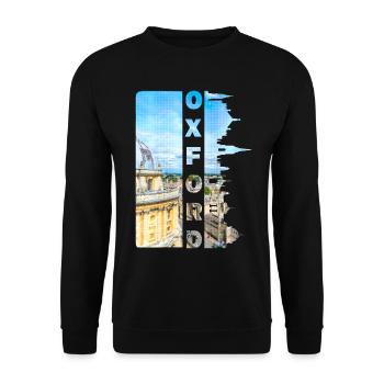 Oxford England UK City Skyline University Home - Unisex Sweatshirt - black - Front - Alina (178cm) & Michal (187cm)