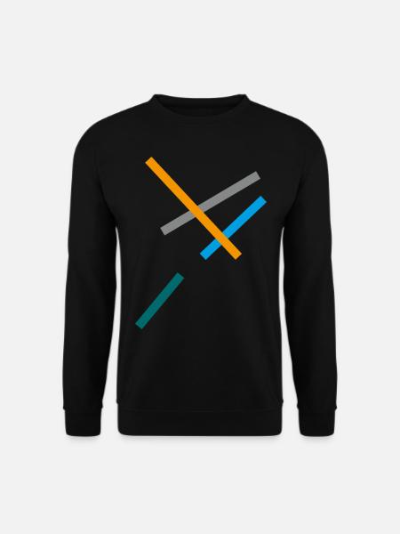 Minimal stripe design - Unisex Sweatshirt - black