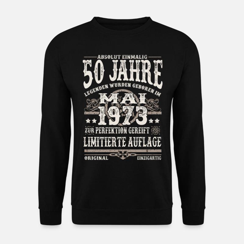 Legenden wurden im Mai 1973 geboren 50 Jahre alt - Unisex Pullover - Schwarz
