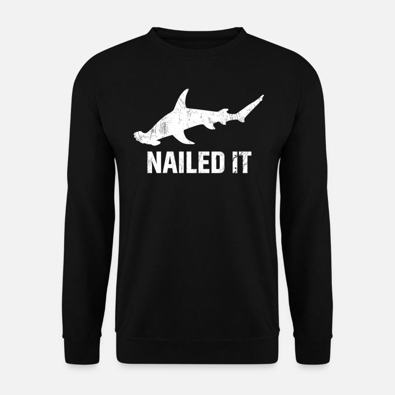 Hammerhai mit lustigem Spruch - Unisex Pullover - Schwarz