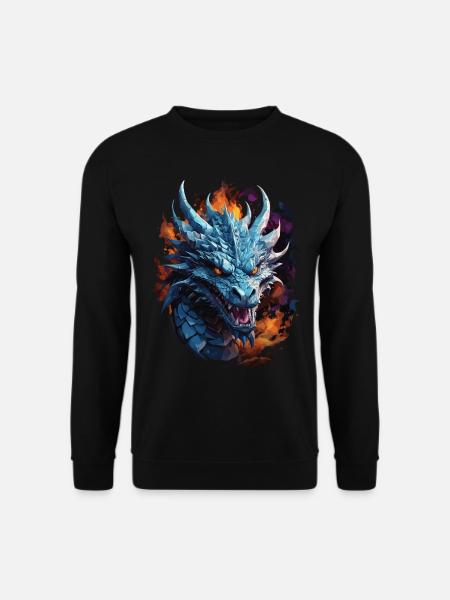 Finsterer Drache - Schattenmystik - Unisex Pullover - Schwarz