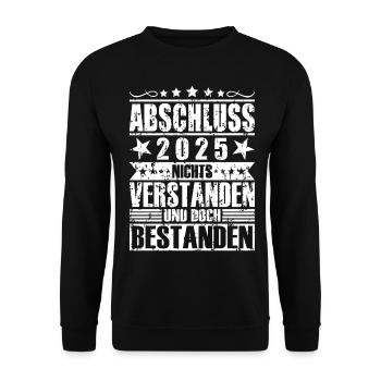 Abschluss 2025 - Unisex Pullover - Schwarz - Vorne - Alina (178cm) & Michal (187cm)