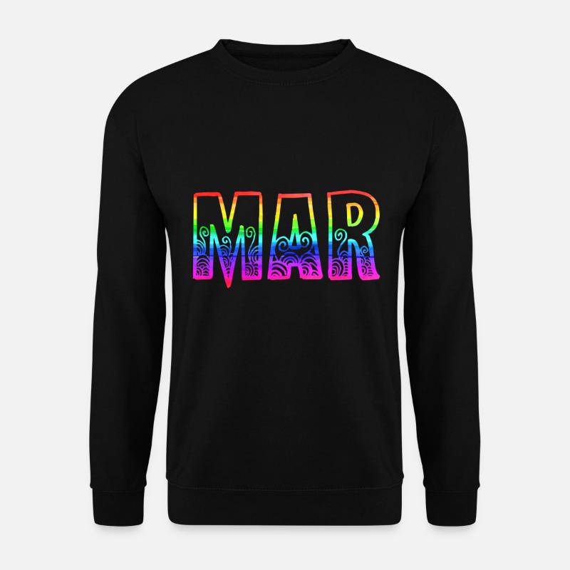 Mar rs Rainbow - Unisex Sweatshirt - black