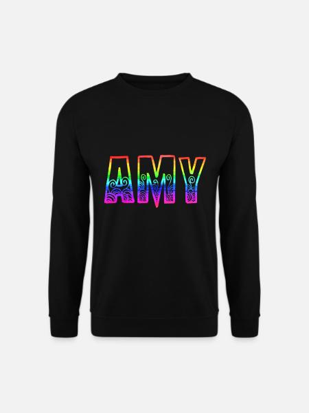 amy rs regenbogen - Unisex Pullover - Schwarz