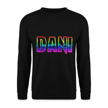 Dani RS Rainbow - Unisex Sweatshirt - black - Front - Alina (178cm) & Michal (187cm)