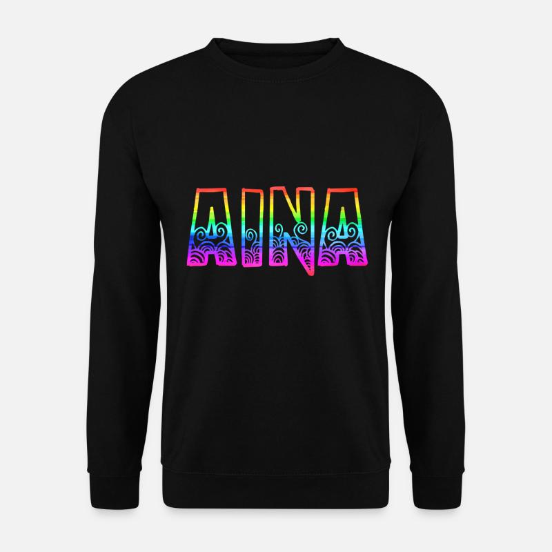 aina rs rainbow - Unisex Sweatshirt - black