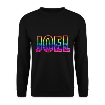 joel rs arc-en-ciel - Sweat-shirt Unisexe - noir - Devant - Alina (178cm) & Michal (187cm)