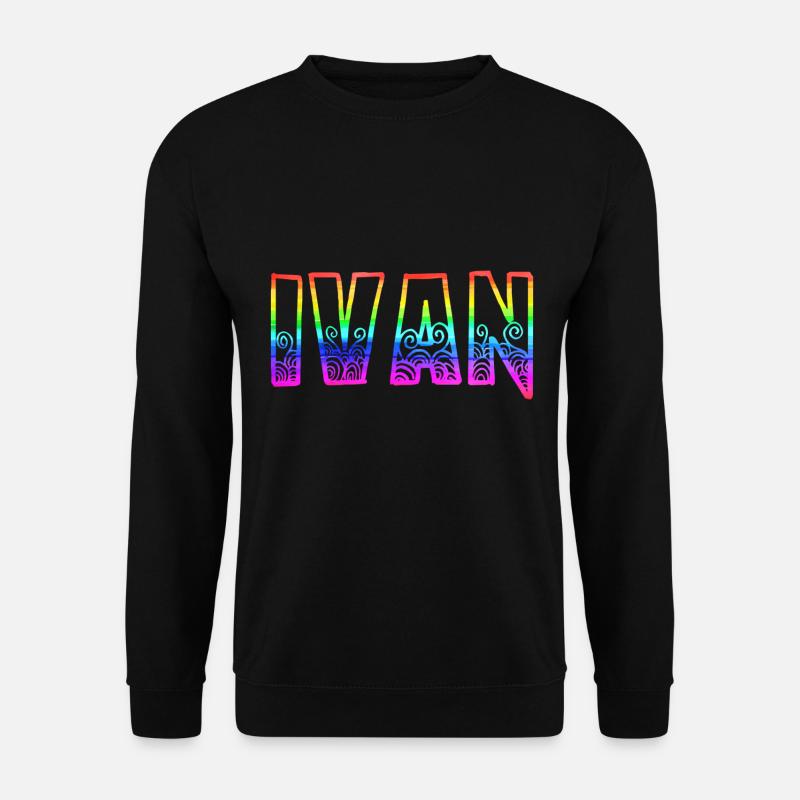 ivan rs regenbogen - Unisex Pullover - Schwarz