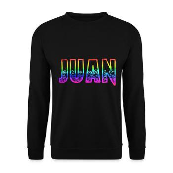 Juan RS Rainbow - Unisex Sweatshirt - black - Front - Alina (178cm) & Michal (187cm)