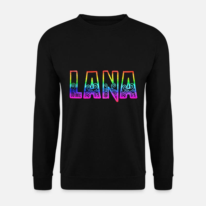 lana rs rainbow - Unisex Sweatshirt - black
