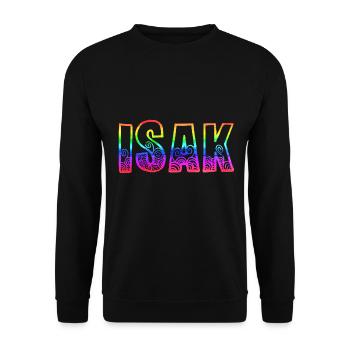 isak rs rainbow - Unisex Sweatshirt - black - Front - Alina (178cm) & Michal (187cm)